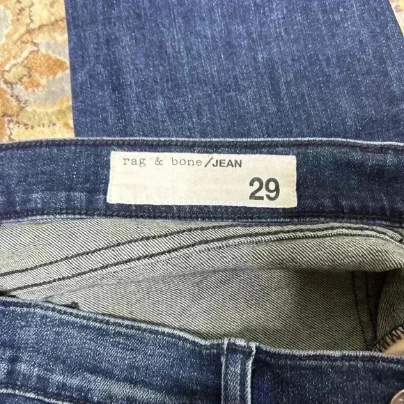 Rag Bone Skinny Jeans Womens Sz 29 High Rise Ankle Dark Wash - Picture 8 of 9